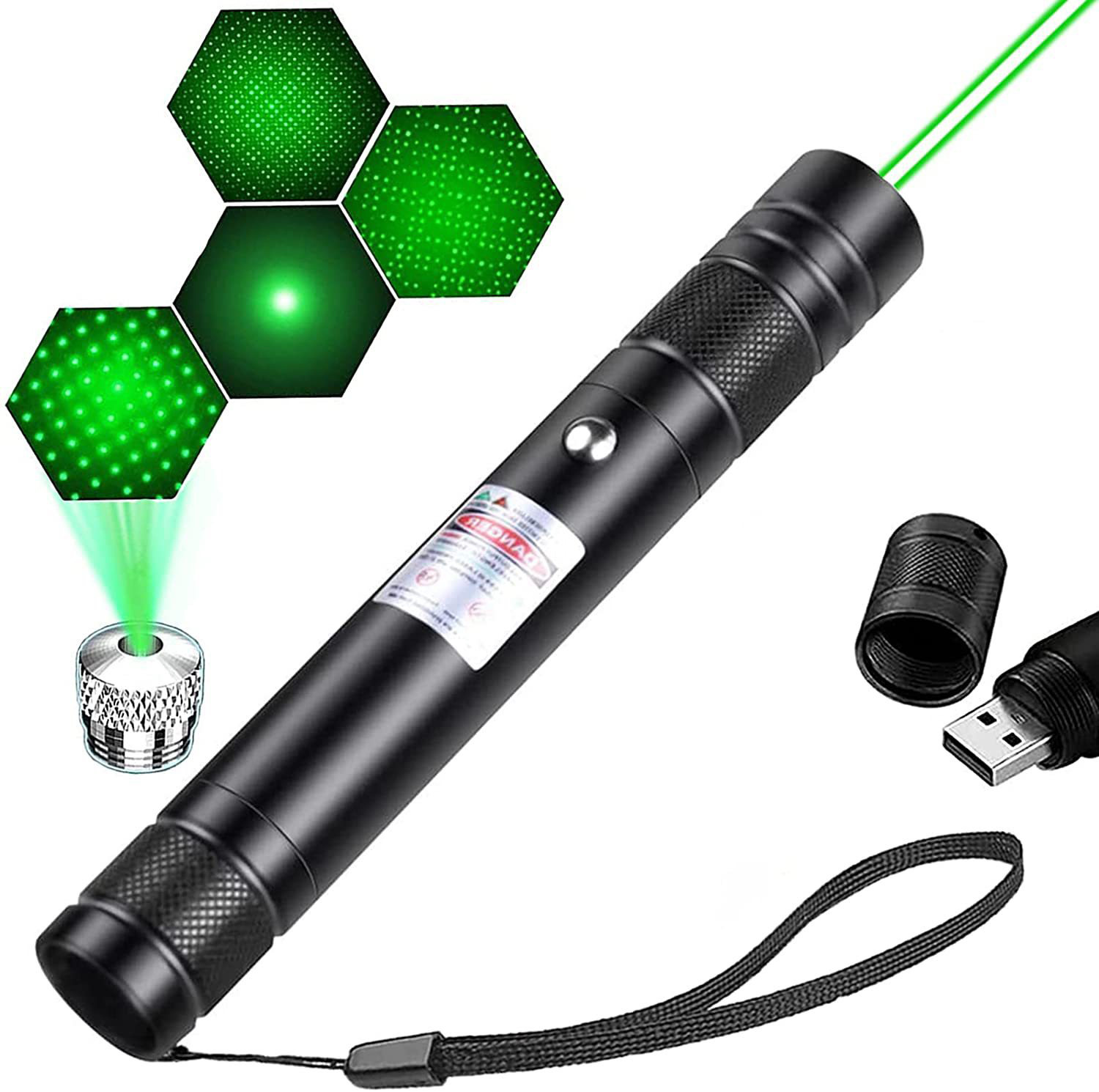 Laser Pointer Presenter - USBミニレーザーポインター710 猫用、インタラクティブLED赤色光おもちゃ（明るいアニメーション付き）