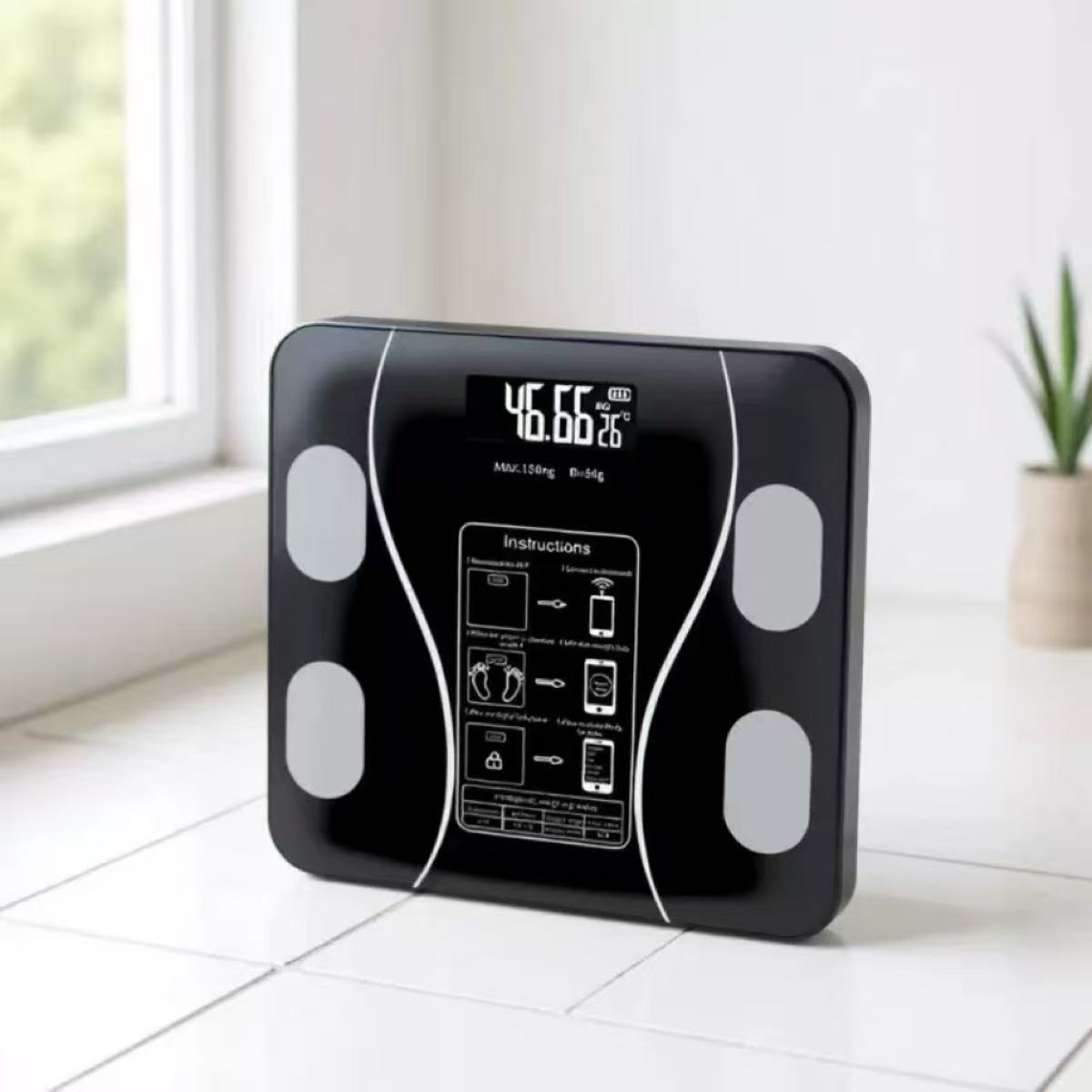 Body Fat Scale Smart - 体脂肪計スマートワイヤレスデジタル浴室体重計体組成アナライザースマートフォンアプリ付きBluetooth互換