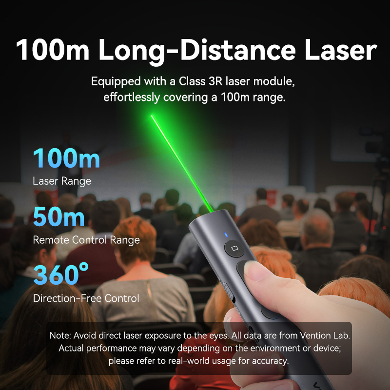 身体活動用のワイヤレスレーザーポインター,100m,2.4g - Laser Pointer Presenter のレビューと価格