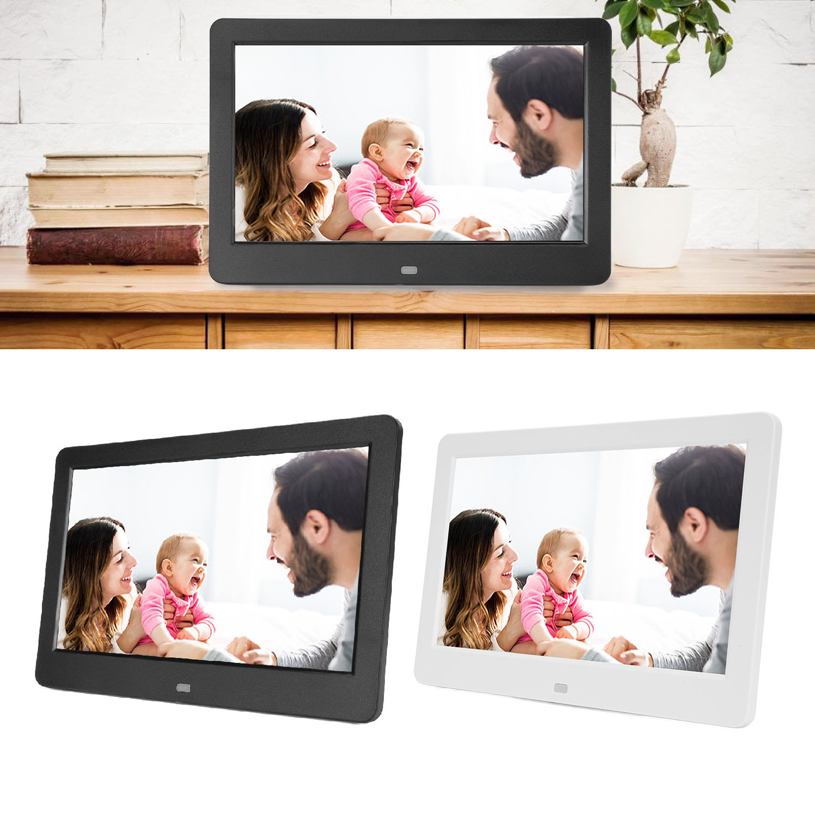 デジタルフォトフレーム ステレオスピーカー 多機能 10イン - Digital Photo Frame Wifi のレビューと価格