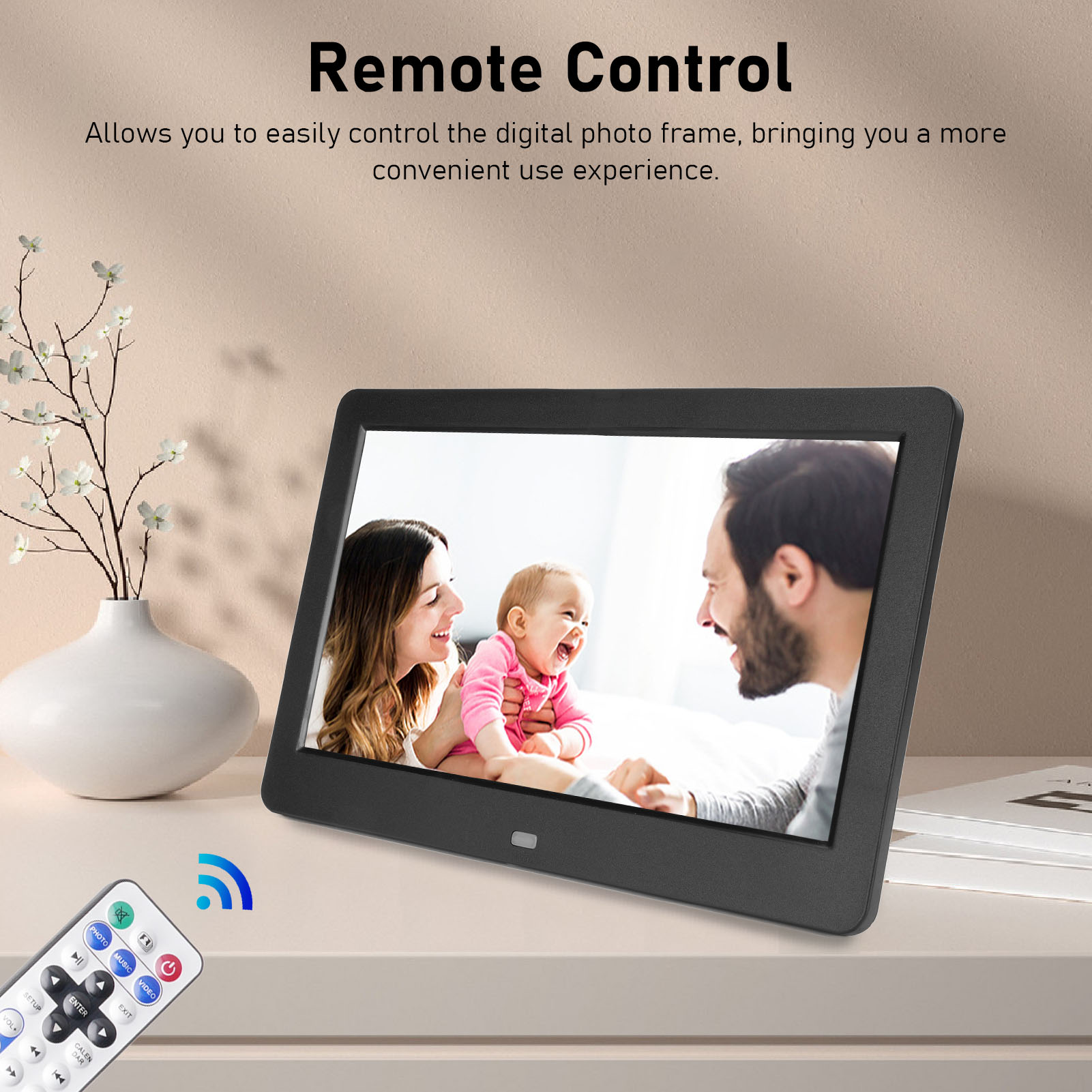 デジタルフォトフレーム ステレオスピーカー 多機能 10イン - Digital Photo Frame Wifi のレビューと価格
