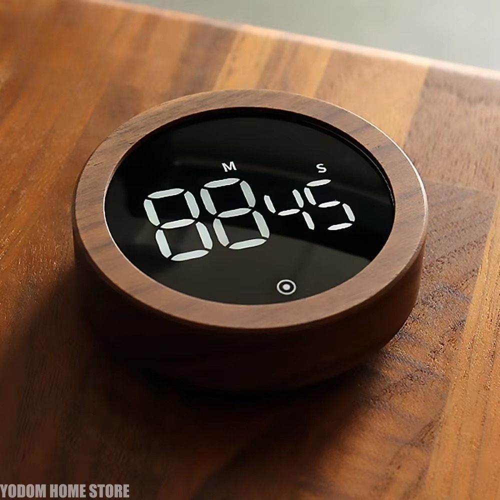 LED電子回転式木目調タイマー、丸型カウントダウンデバイス、 - Electronics And Gadgets With A のレビューと価格
