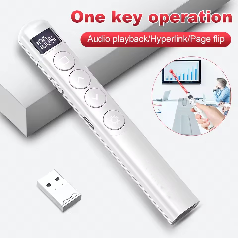 フリップペンプレゼンテーションクリッカー RF 2.4GHz - Laser Pointer Presenter のレビューと価格