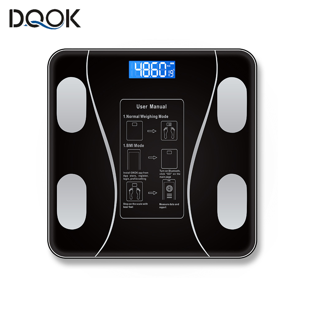 体脂肪計スマートワイヤレスデジタル浴室体重計体組成アナライザ - Body Fat Scale Smart のレビューと価格