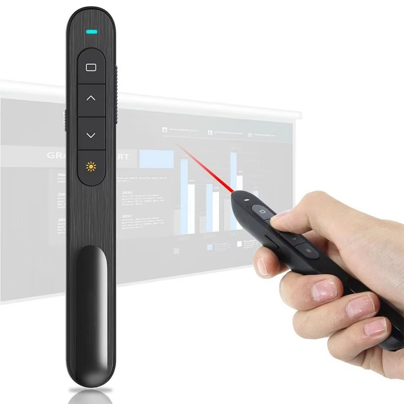 ワイヤレスプレゼンター ページめくりペン 2.4G 音量リモ - Laser Pointer Presenter のレビューと価格